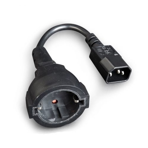 Gembird tápkábel - pc-sfc14m-01 (szünetmentes tápkábel adapter , iec-320-c14, fekete)