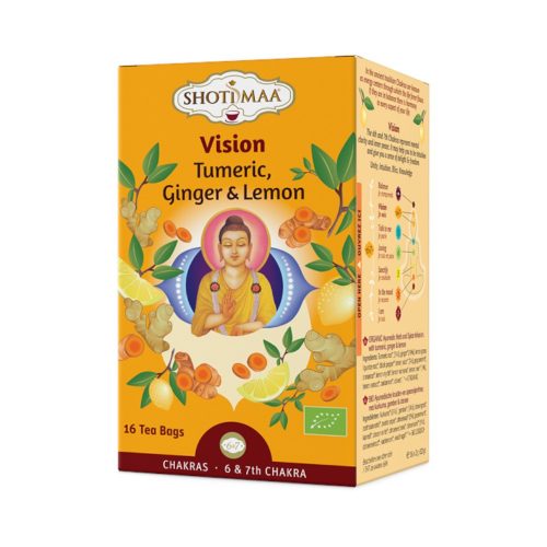 Shoti maa bio vision kurkuma, gyömbér és citrom tea 16x2g 32g