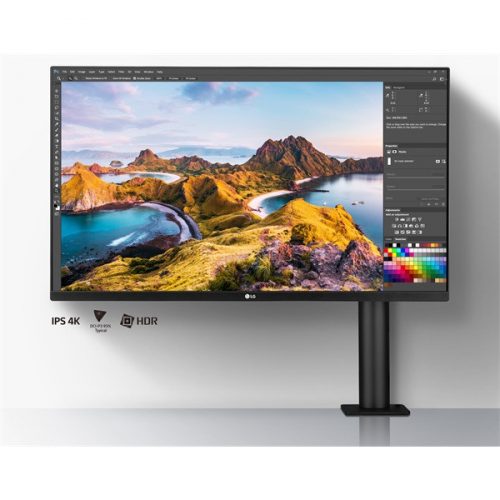 Lg monitor 32" ergonomic - 32un880p-b (ips; 16:9; 4k 3840x2160; 5ms; 350cd; hdmix2; dp; usb-cx2; freesync, pivot)