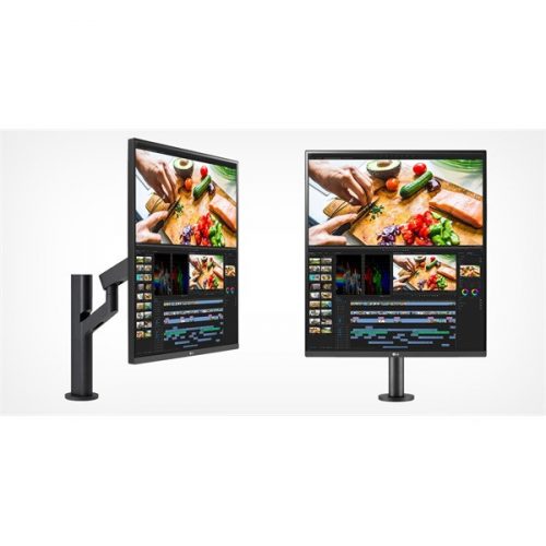 Lg monitor 28" ergonomic -28mq780-b dualup (ips; 16:18; 2560x2880; 5ms; 300cd; hdmix2; dp; hdr; usb-c; dci-p3 98%)