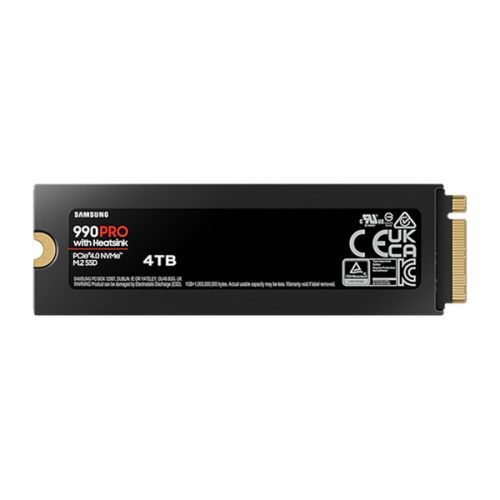 Samsung ssd 4tb - mz-v9p4t0gw (990 pro hűtőbordával, pcle 4.0x4, nvme m.2, 4tb)