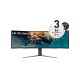 Lg monitor 49" gamer - 49gr85dc-b (va; ívelt; hdr; 32:9; dual qhd 5120x1440; 240hz, 1ms; 450cd; hdmix2; dp; usb; mag.áll