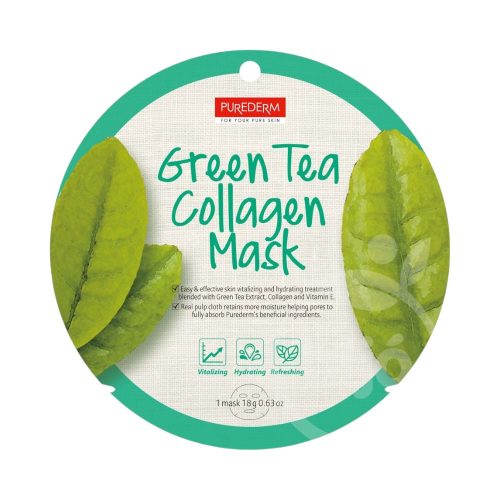 Purederm green tea zöld teás fátyolmaszk 1 db