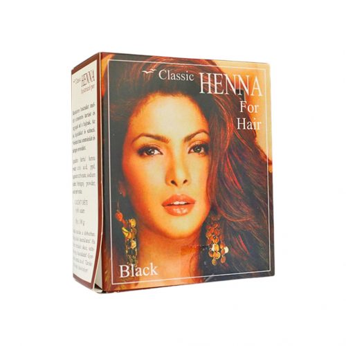 Classic henna hajszínező por fekete 100g