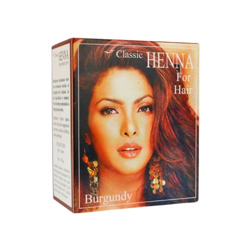 Classic henna hajszínező por burgundi vörös 100g