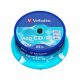 CD-R lemez, Crystal bevonat, AZO, 700MB, 52x, 25 db, hengeren VERBATIM "DataLife Plus"