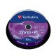 DVD+R lemez, AZO, 4,7GB, 16x, 10 db, hengeren, VERBATIM