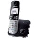 Telefon, vezeték nélküli, PANASONIC "KX-TG6811PDB", fekete