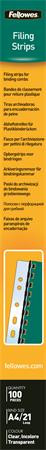 Előrelyukasztott lefűzőcsíkok műanyagspirállal bekötött dokumentumokhoz, A4, FELLOWES