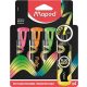 Szövegkiemelő készlet, 1-5 mm, MAPED "Fluo Peps Flex", 4 különböző szín