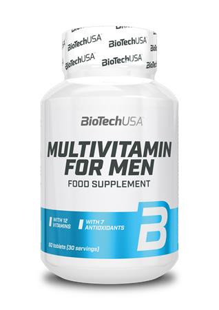 Multivitamin, 60 tabletta, férfiaknak, BIOTECH USA