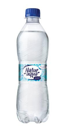 Ásványvíz, szénsavas, NATUR AQUA, 500 ml