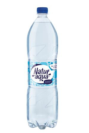 Ásványvíz, szénsavas, NATUR AQUA, 1500 ml