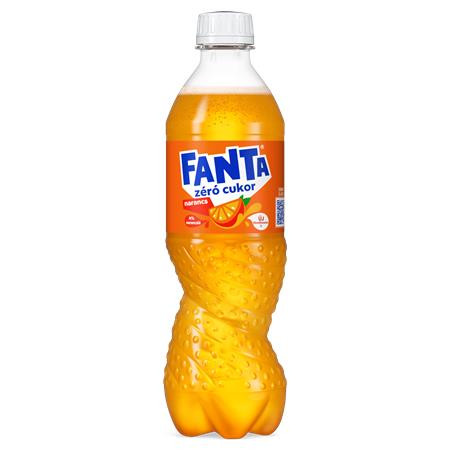 Üdítőital, szénsavas, 0,5 l, FANTA "Fanta Zero"