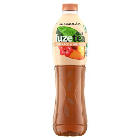 Üdítőital, szénsavmentes, 1,5 l, FUZETEA, barack-hibiszkusz