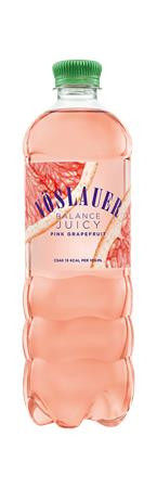 Ásványvíz, ízesített, VÖSLAUER "Balance Juicy", pink grapefruit 750 ml