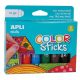 Tempera kréta készlet, APLI Kids "Color Sticks", 6 különböző szín