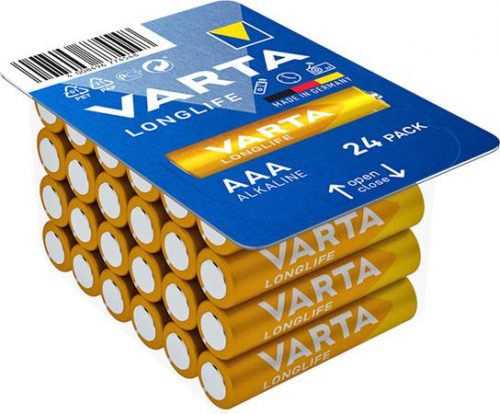 Elem, AAA mikro, 24 db, VARTA "Longlife"