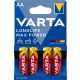 Elem, AA ceruza, 4 db, VARTA "Longlife Max Power"